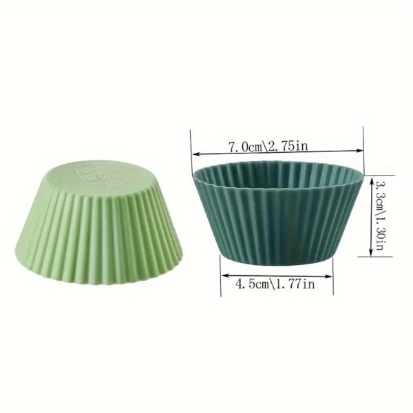 24 Pack of Reusable Silicone Liners for Cupcakes And Muffins