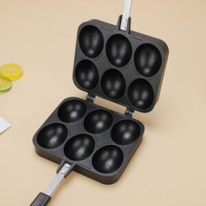 Egg Waffle Maker Pan Smiley Face Bubble Waffle Mold