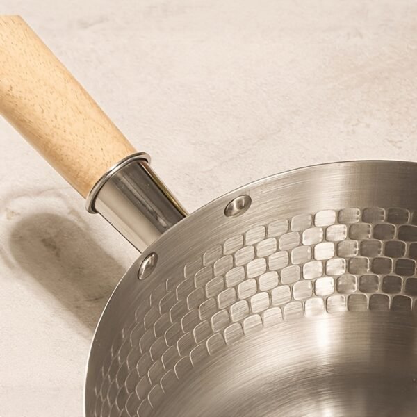 20cm Non-Stick Japanese Saucepan with Wooden Handle