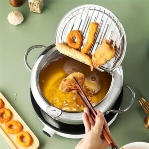 Stainless Steel Deep Fryer Pot Multi-Purpose Frying Pot