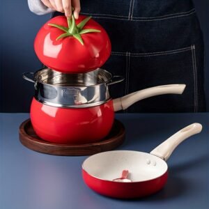 Fruit Tomato Shape Frying Pan Cooking Pot Tomato Shape Cooking Pot