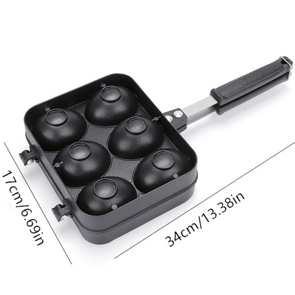 Egg Waffle Maker Pan Smiley Face Bubble Waffle Mold