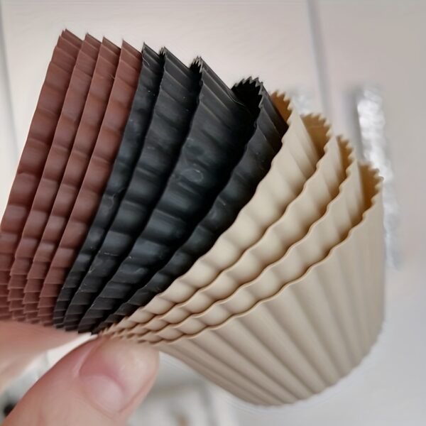 10pcs Reusable Silicone Cupcake Liners Non-Stick Baking Cups Set