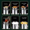Stainless Steel Deep Fryers with Filter Rack