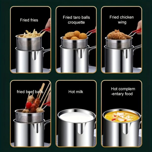 Stainless Steel Deep Fryers with Filter Rack