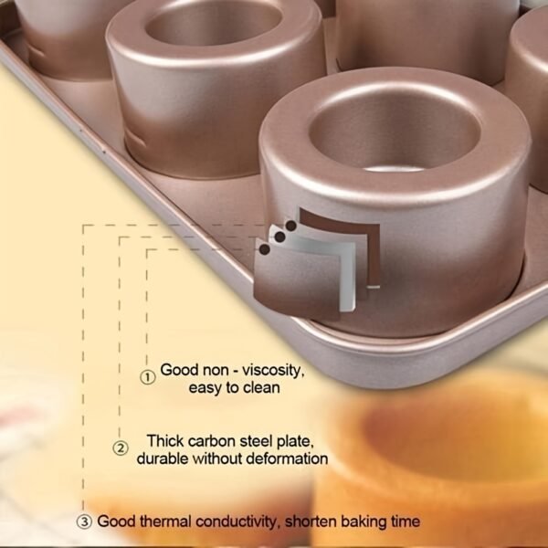 711dd00d-6464-4a3c-b976-51cc5b4932df.jpg 6-Cup Non-Stick Bundt Cake Pan Golden Carbon Steel Mold