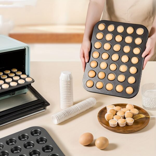 24-Cup Mini Cake Mold Muffin Cupcake Baking Pan for Home Use