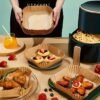 10pcs Non-Stick Air Fryer Liners Brown Paper Sheets for Baking
