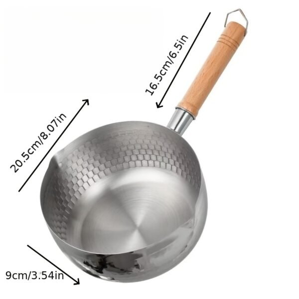 20cm Non-Stick Japanese Saucepan with Wooden Handle