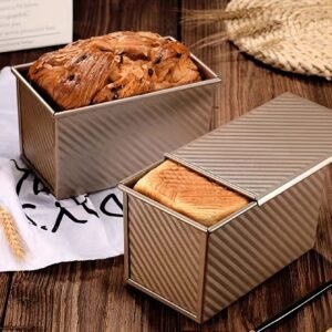 450g Carbon Steel Non-Stick Loaf Pan with Lid (Premium Baking Mold)