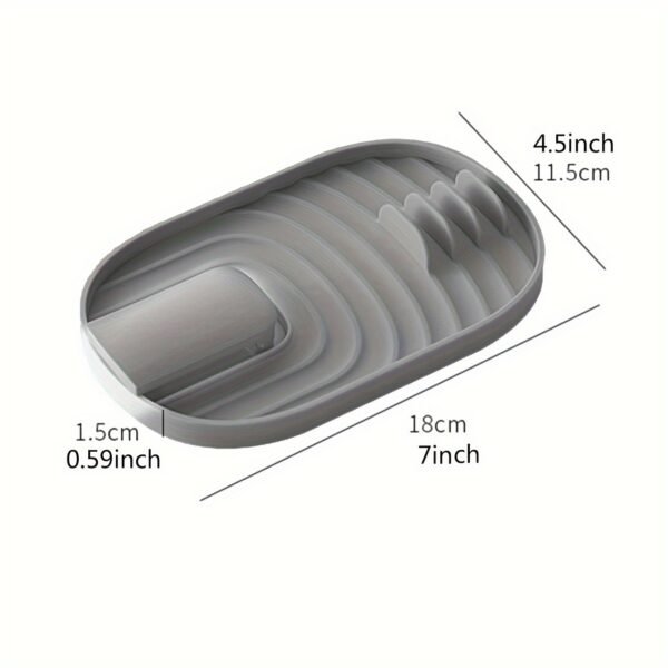 1pc Kitchen Pot Lid Holder and Spoon Rest random color