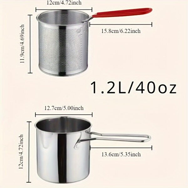 Stainless Steel Deep Fryers with Filter Rack