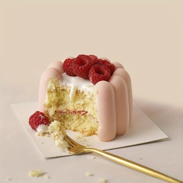 2pcs Fluted Silicone Mousse Cake Mold Wavy Cylinder Dessert Molds