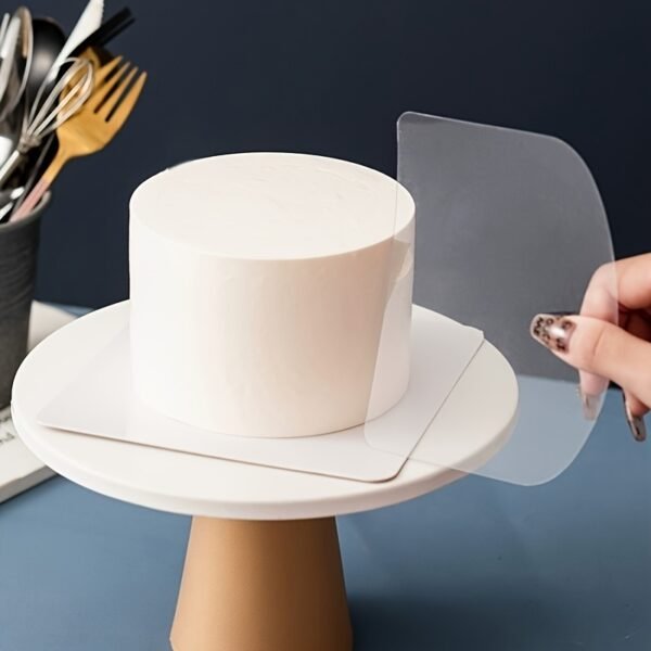 eeefc239786b6e092a33a1be1f6d9bdf.jpg 5pcs Transparent Cake Scraper & Smoothing Tool Set Cream Spatula Kit